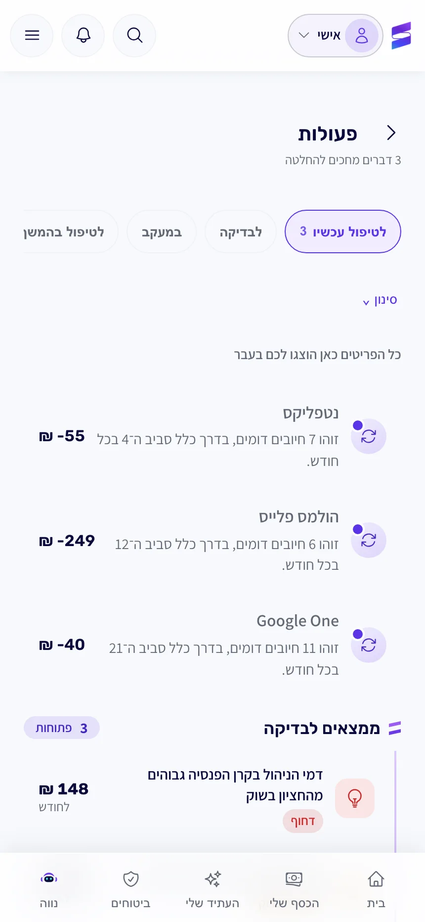 ממצאים